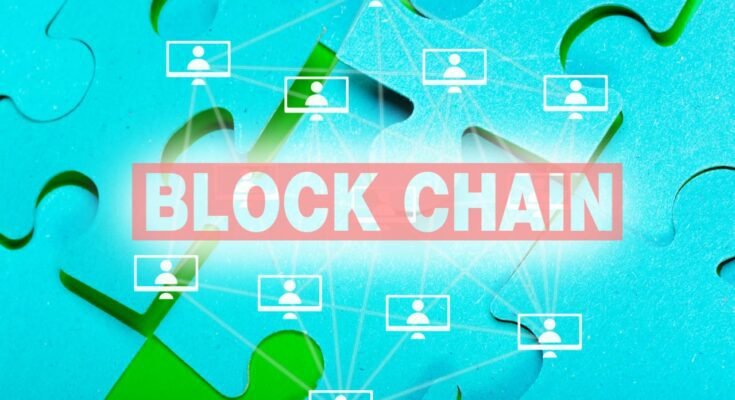 How does a block of data on a blockchain get locked?